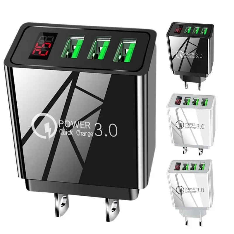 Carregador de Parede 3 Portas: Power Delivery 65W