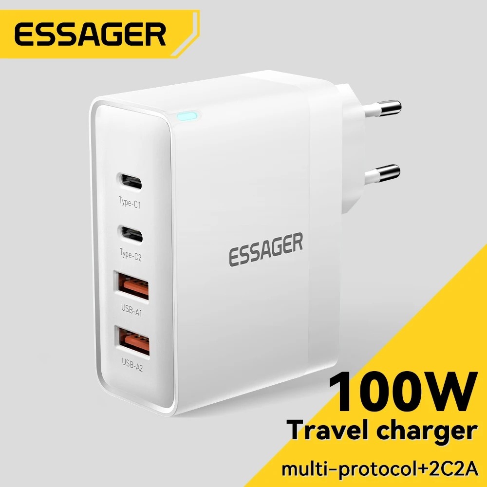 Carregador Essager 100W: Turbine Seus Dispositivos!