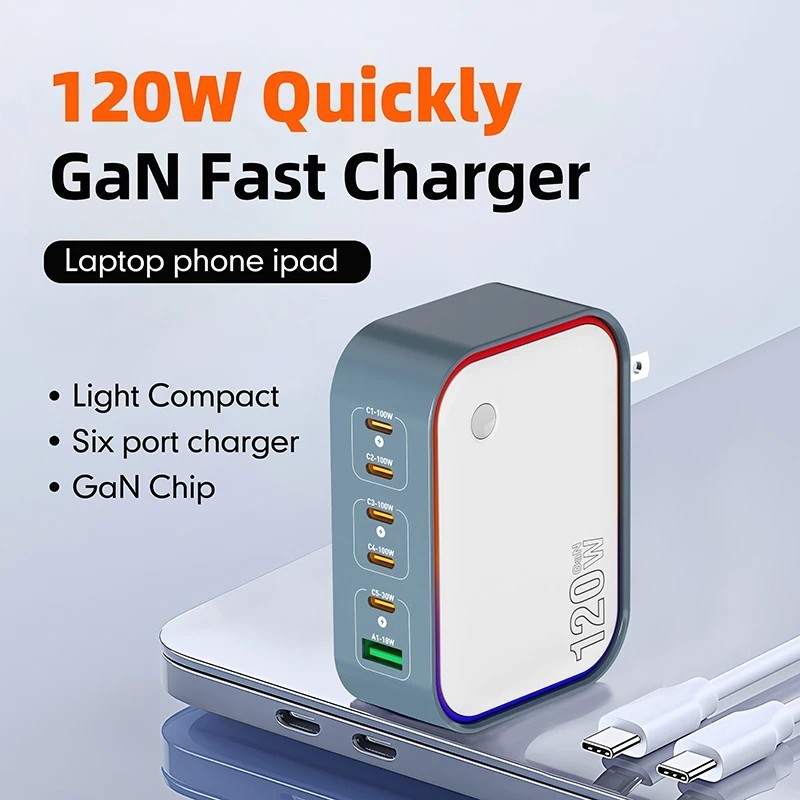 Carregador GaN 100W: Turbine Seus Dispositivos!