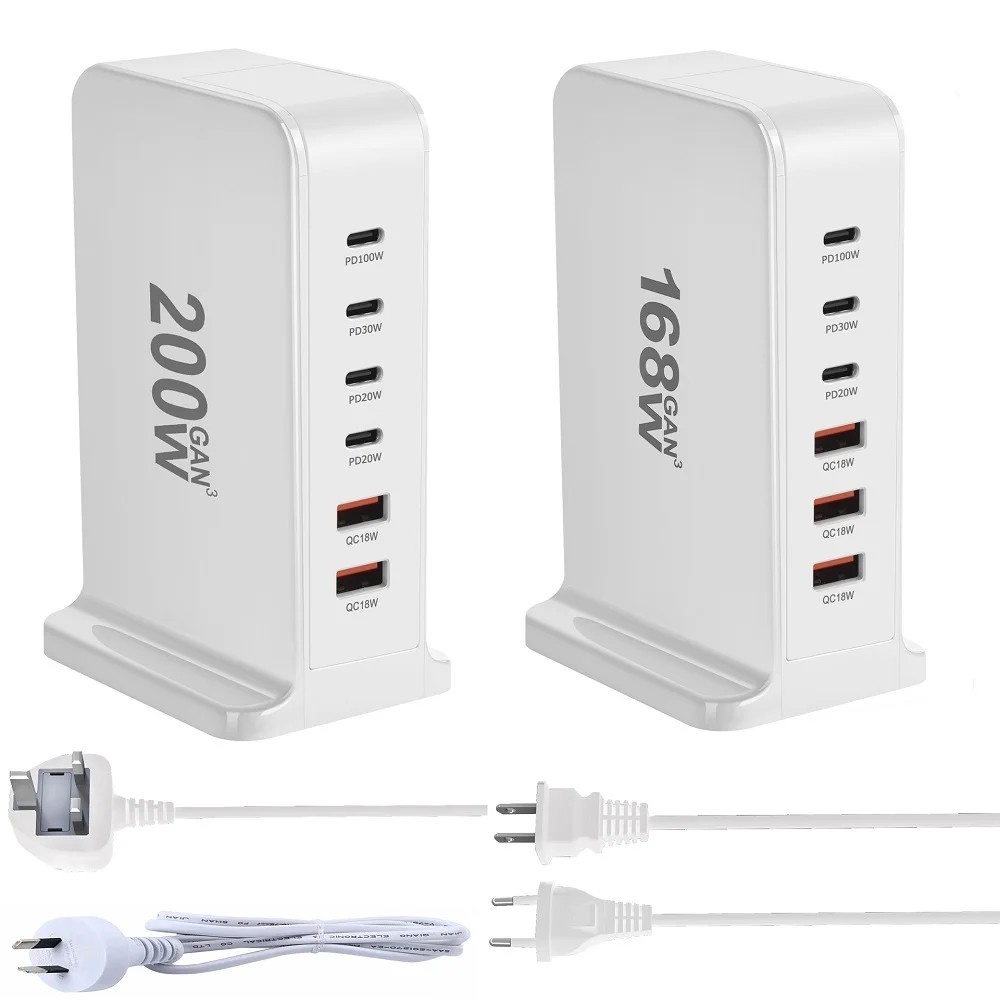Carregador GaN 200W: Turbine Seus Dispositivos!