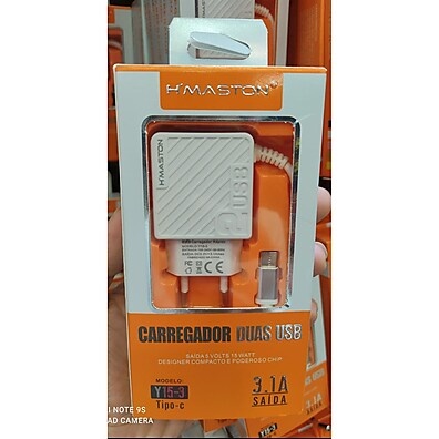 Carregador H'Maston Y15-3: Velocidade e Conveniência em 1m
