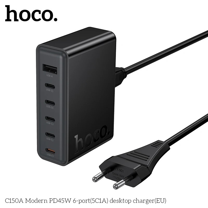 Carregador HOCO C150A 45W: Power para Seus Dispositivos!