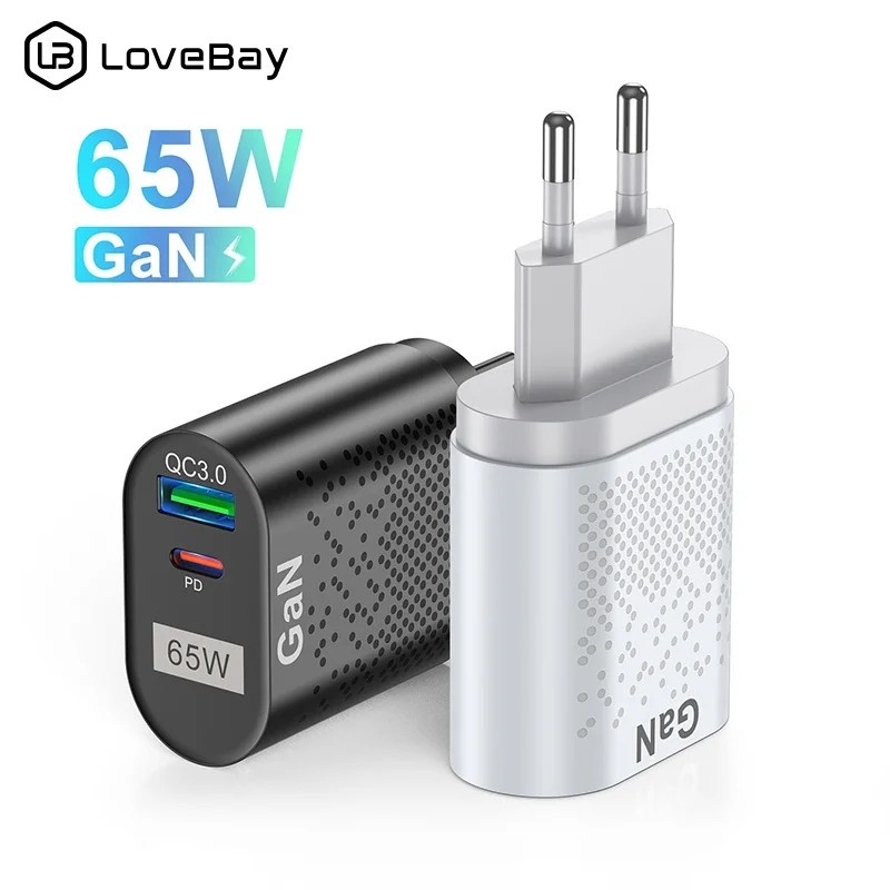 Carregador Lovebay 65W GaN: Turbo para Seus Dispositivos!
