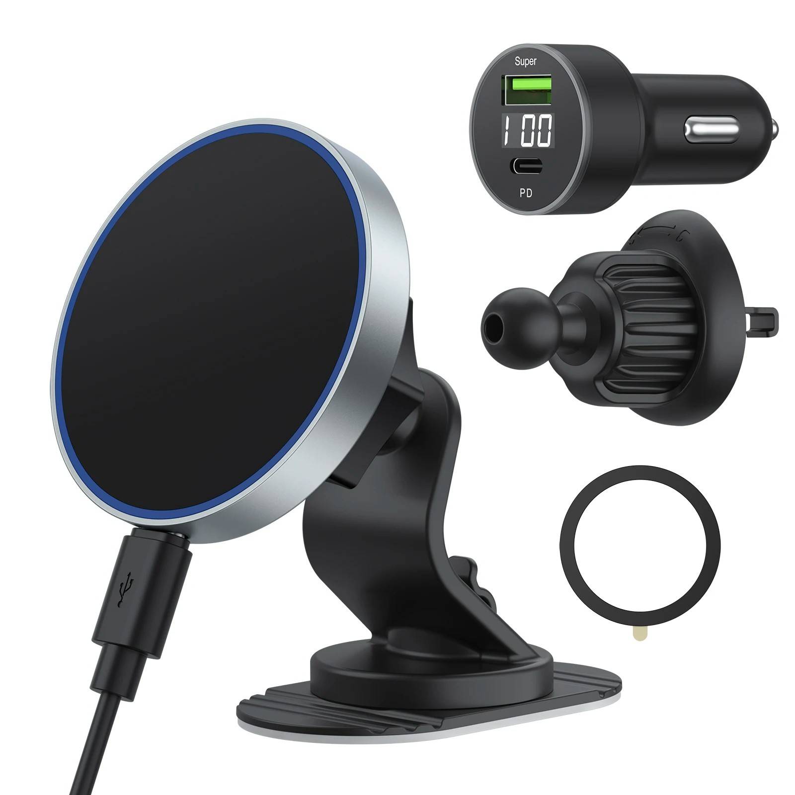 Carregador Magnético Automotivo 15W