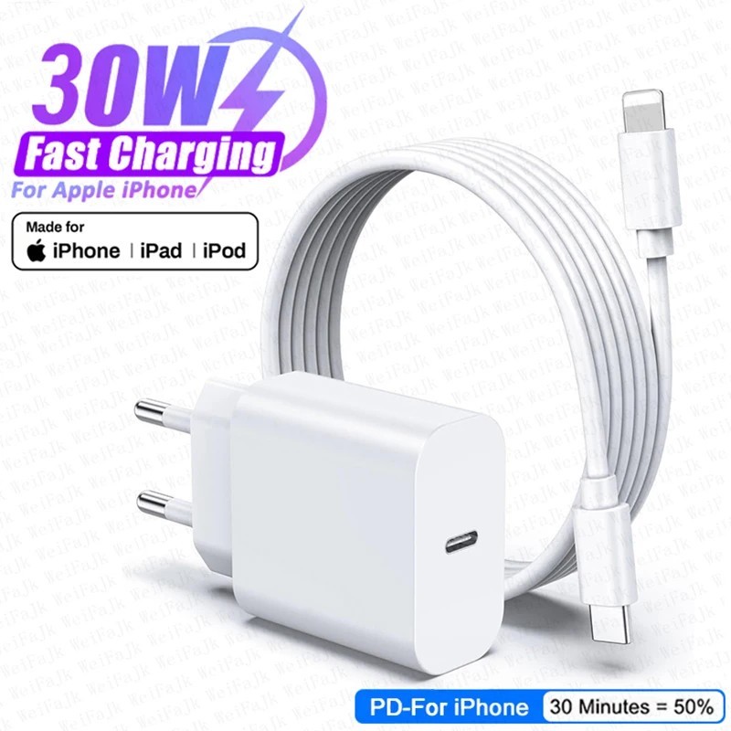 Carregador Rápido 30W USB-C iPhone