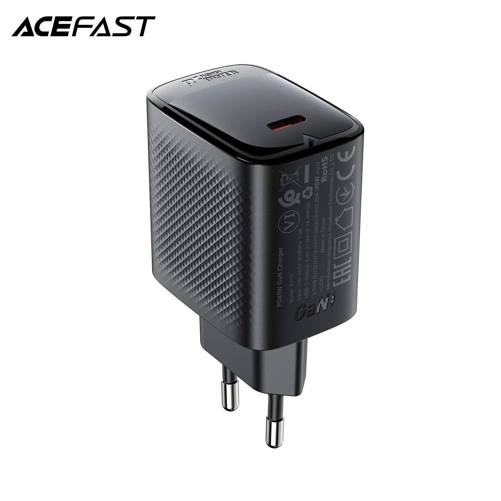 Carregador Rápido 45W ACEFAST GaN USB-C