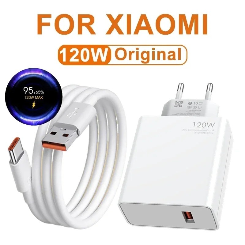 Carregador Turbo 120W Xiaomi: Carga Rápida!
