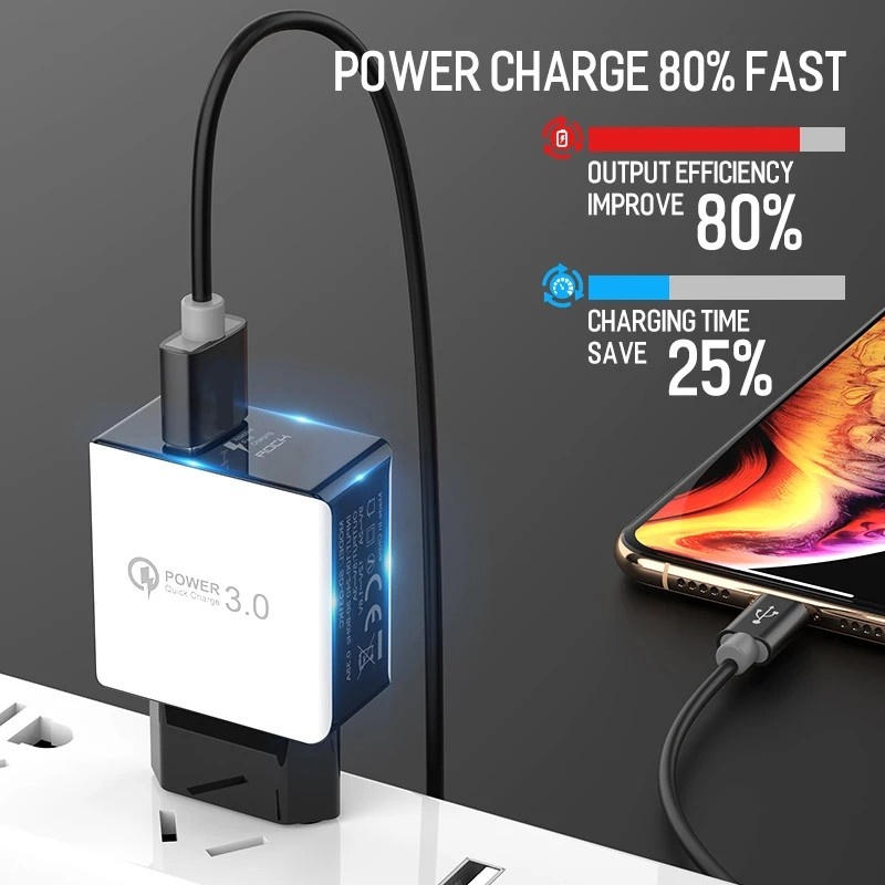 Carregador Turbo 18W: iPhone, Samsung e Mais!
