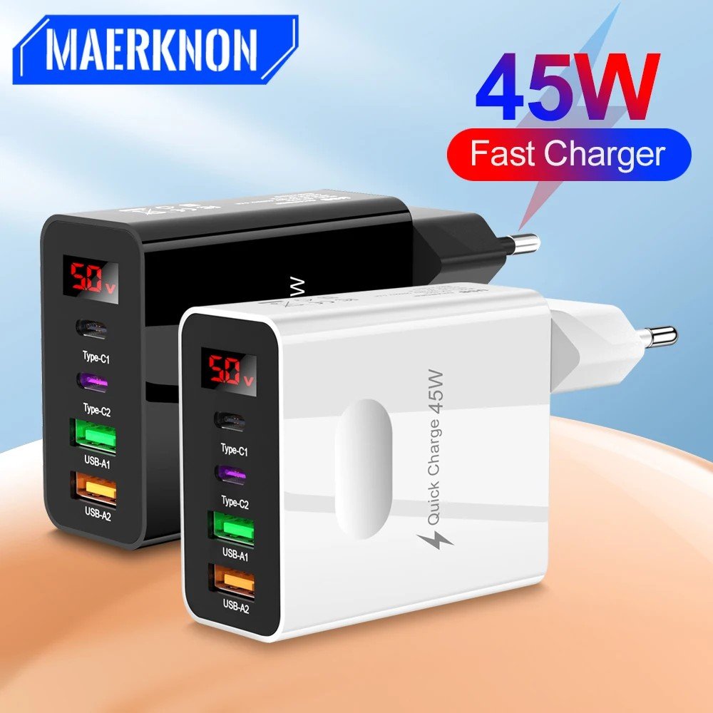 Carregador Turbo 45W: iPhone, Xiaomi e Mais!