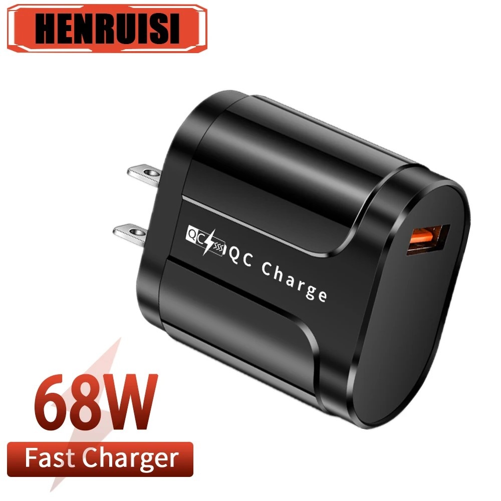 Carregador Turbo 68W: Carga Rápida para Seu Celular!
