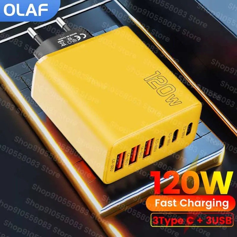 Carregador USB 120W: Power Delivery Super Rápido