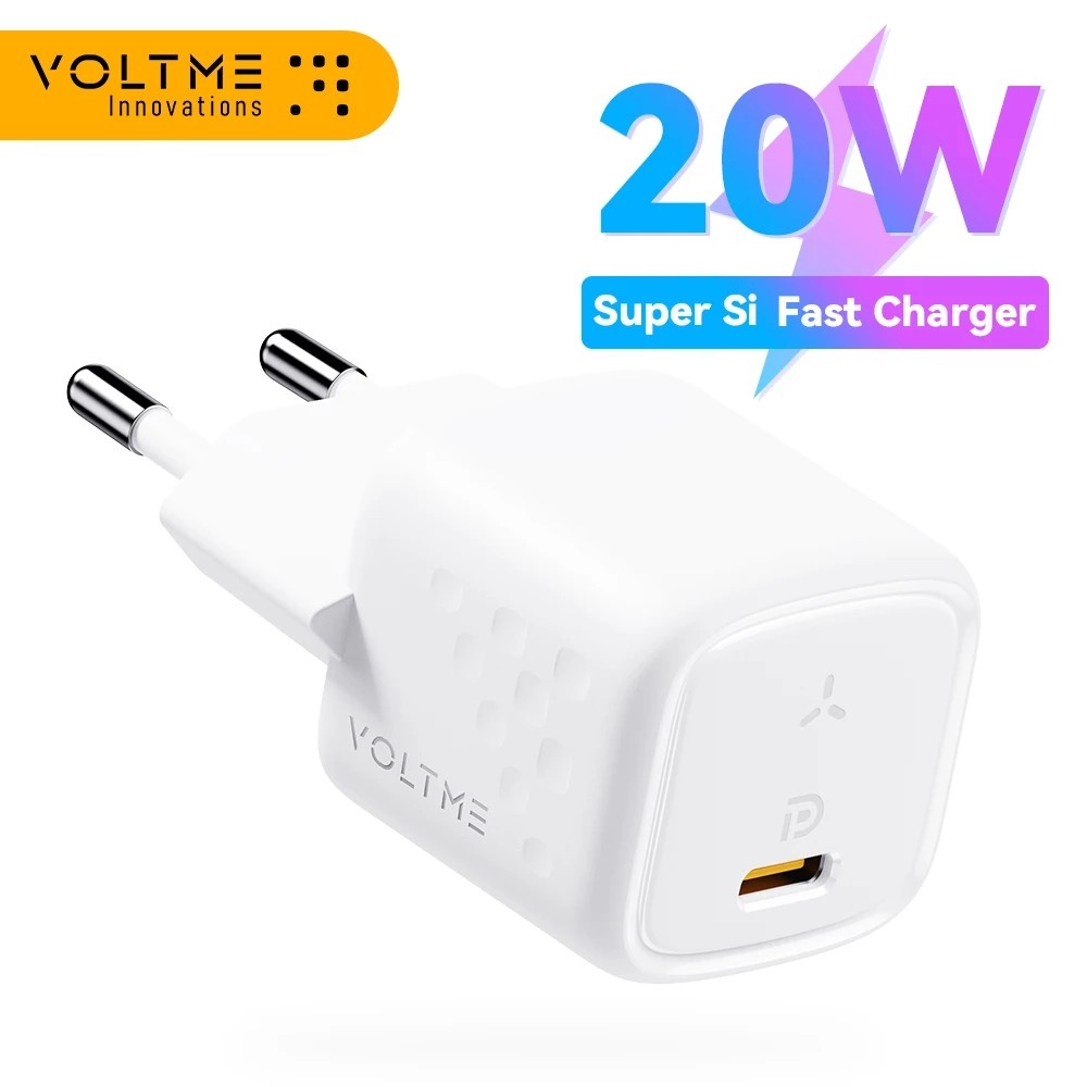 Carregador USB-C 20W VOLTME: Rápido e Compacto!