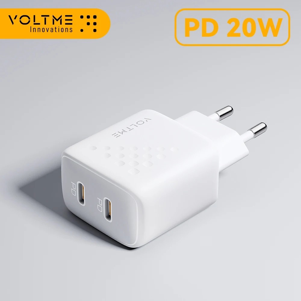 Carregador USB-C 20W VOLTME: Turbo para seu Celular!