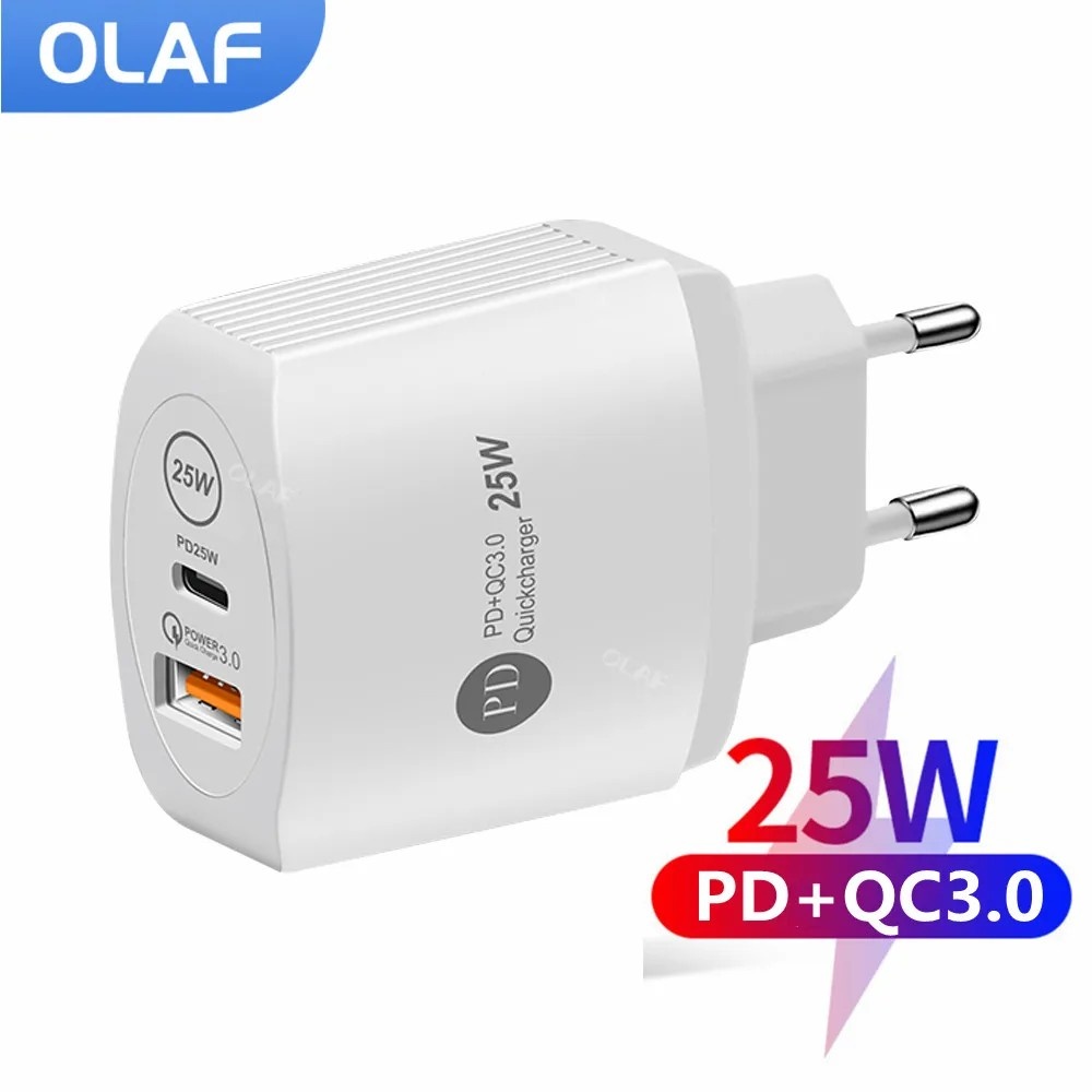Carregador USB-C 25W Olaf: Turbo para seu Celular!