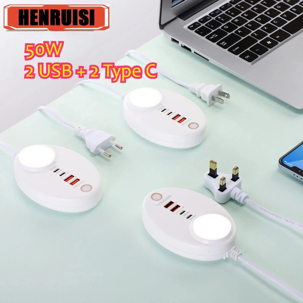 Carregador USB C 50W: Power e Luz!