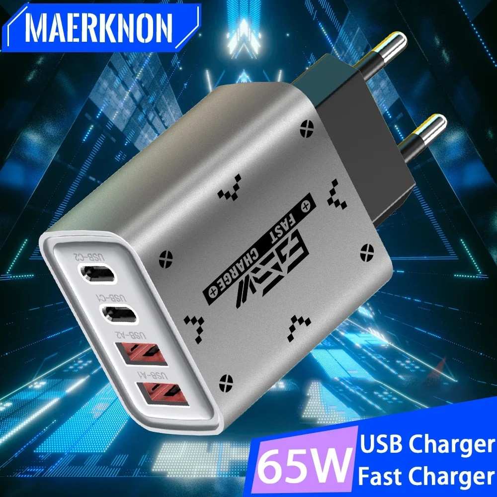 Carregador USB-C 65W: Power Delivery Rápido!