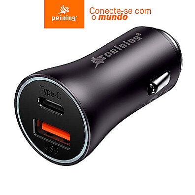 Carregador Veicular 38W Peining: Turbine seu Celular!