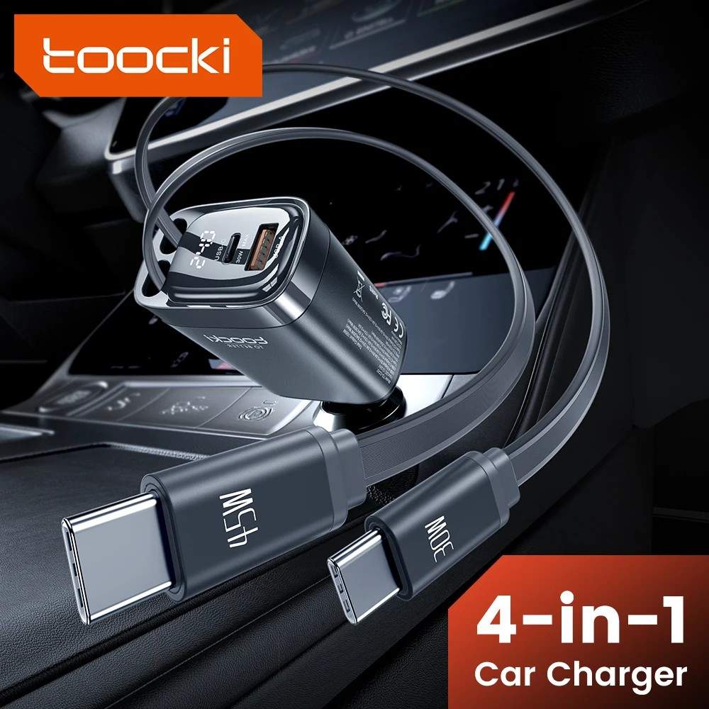 Carregador Veicular Toocki 105W: Power Up Rápido!