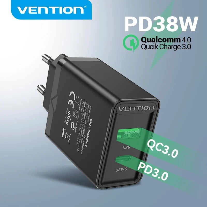 Carregador Vention 38W: Turbo para seu iPhone!