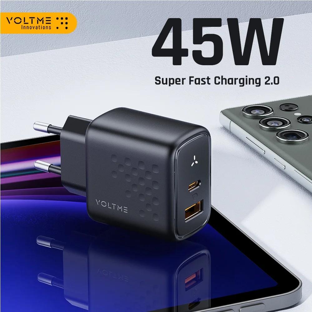 Carregador VOLTME 45W: Turbo para seu Celular!