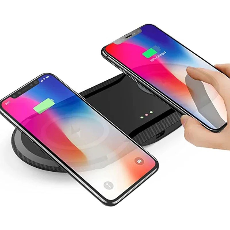 Carregador Wireless 2 em 1: iPhone e Samsung