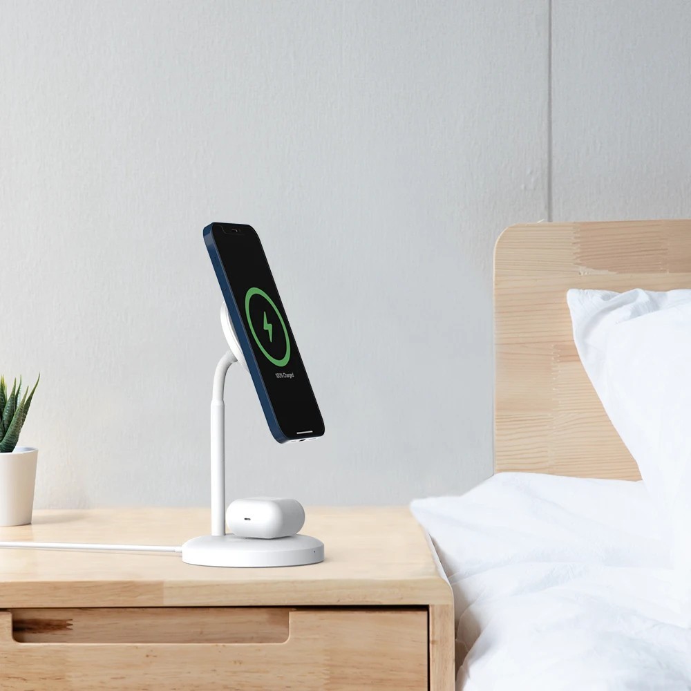 Carregador Wireless 2 em 1: Rápido e Inteligente