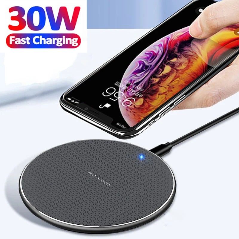 Carregador Wireless 30W: Carga Rápida para Seu Celular