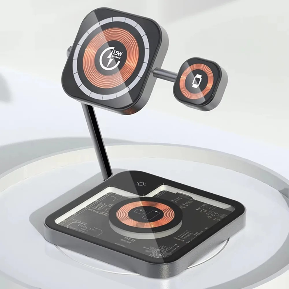 Carregador Wireless 4 em 1: iPhone, Apple Watch e Mais!