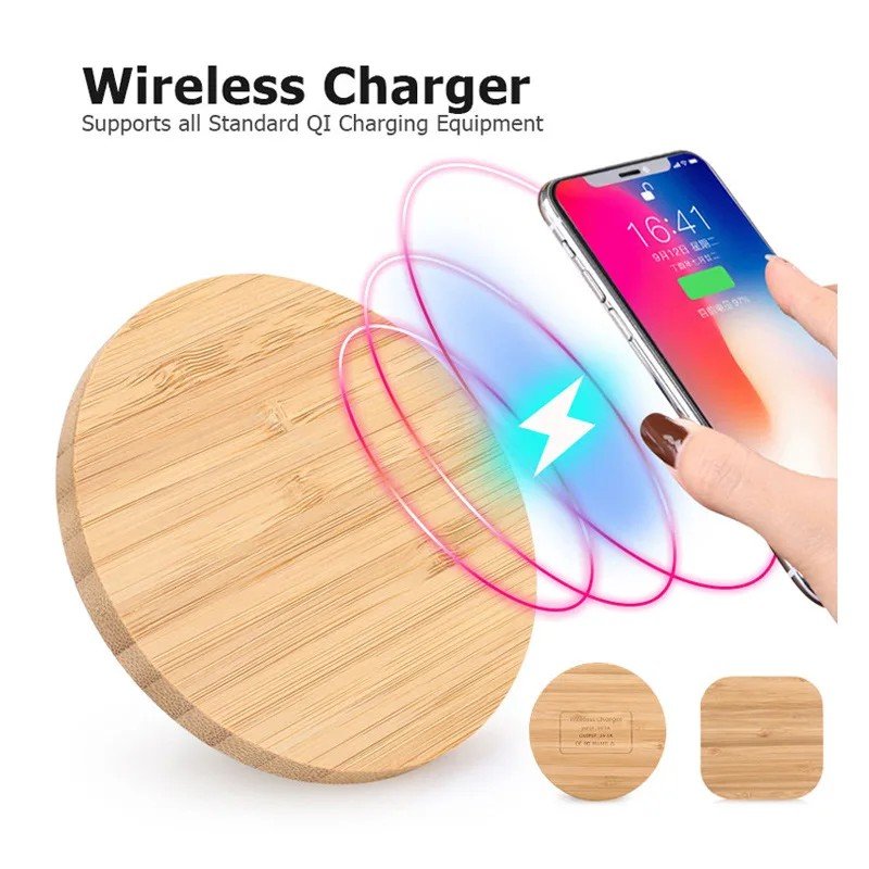 Carregador Wireless Bamboo: Power e Estilo