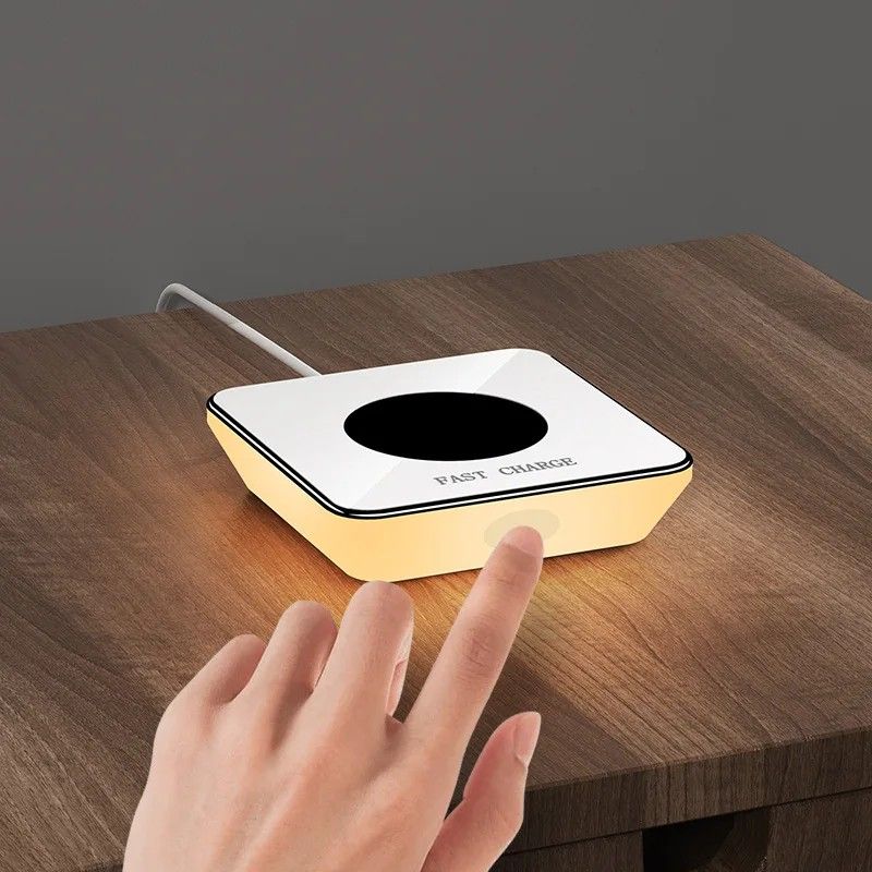 Carregador Wireless com Luz LED: 15W para Celular