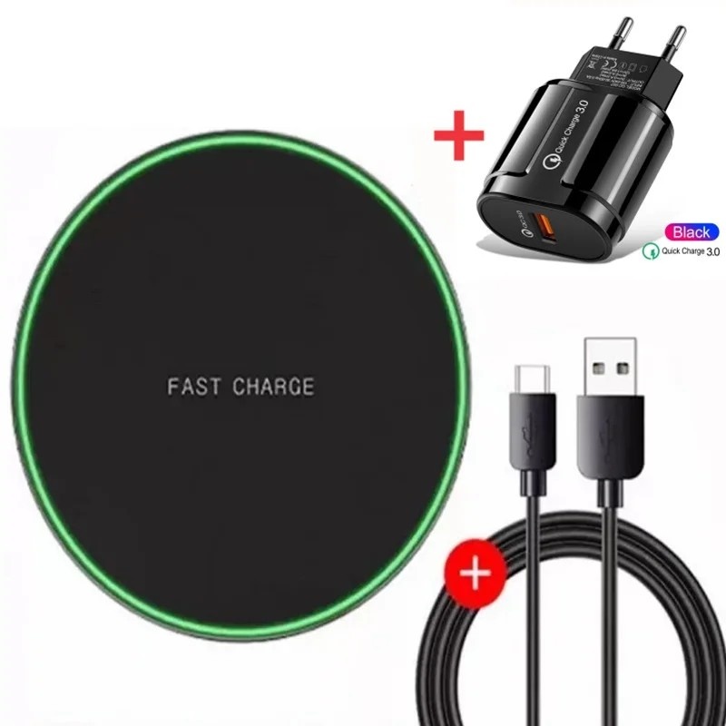 Carregador Wireless Rápido: iPhone & Android