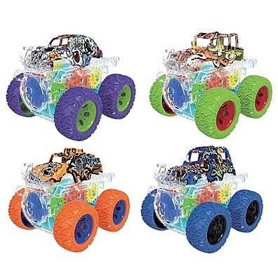 Carrinho com Engrenagem Coloria - Brinquedo Educativo com Luz