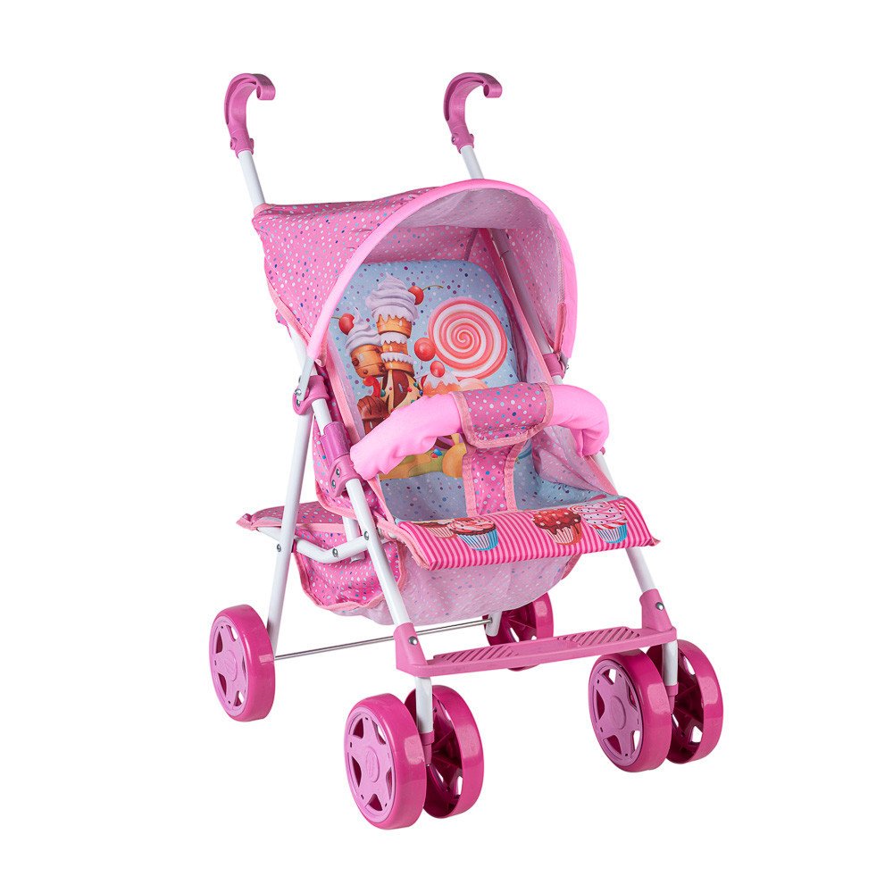 Carrinho de Boneca Cupcake: Luxo e Diversão!