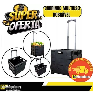 Carrinho de Compras Dobrável Fasterr: Leve +!