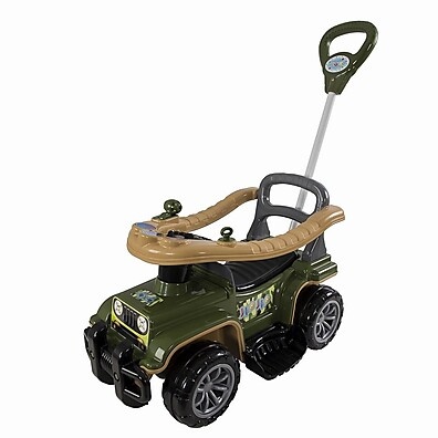 Carrinho de Passeio Infantil Jip Jip Militar Maral: 2 em 1 com Haste