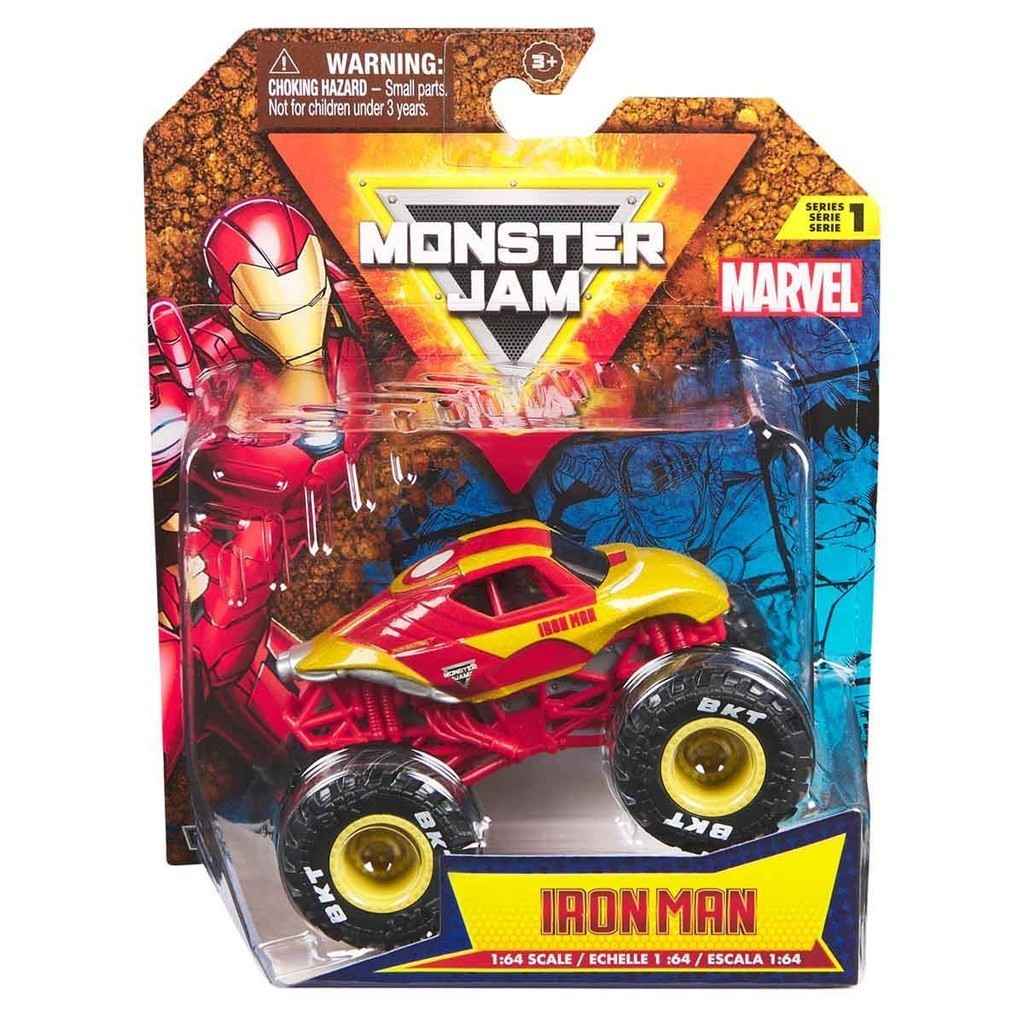 Carrinho Homem de Ferro Monster Jam 1:64 – Ação e Aventura!