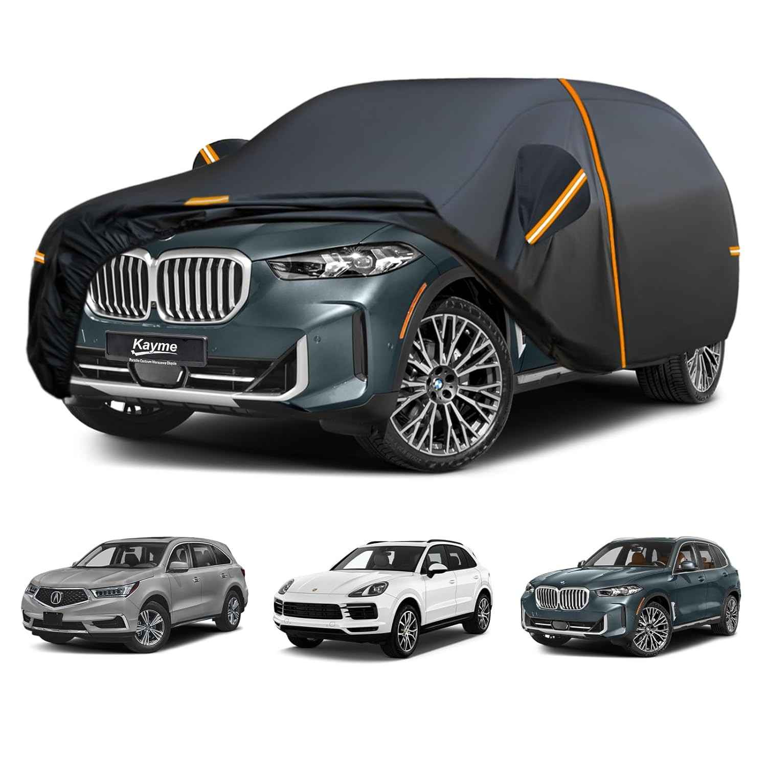 Capa de Carro Kayme Premium para BMW X5, Acura MDX, Porsche Cayenne - Proteção Completa 100% Impermeável