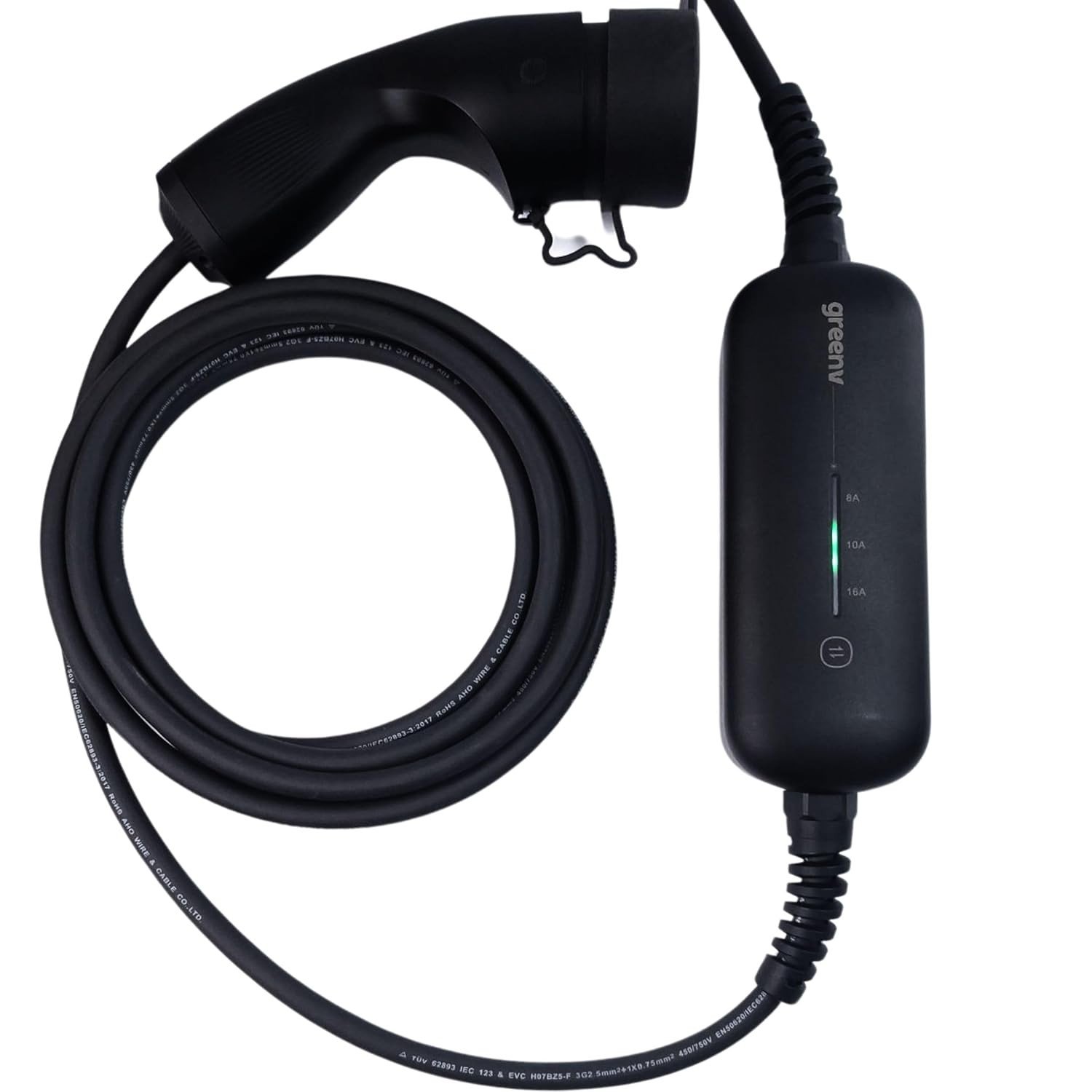 Carregador Portátil 3.6kW Bivolt para Carro Elétrico: BYD, GWM, Volvo e Mais | 5m IP66