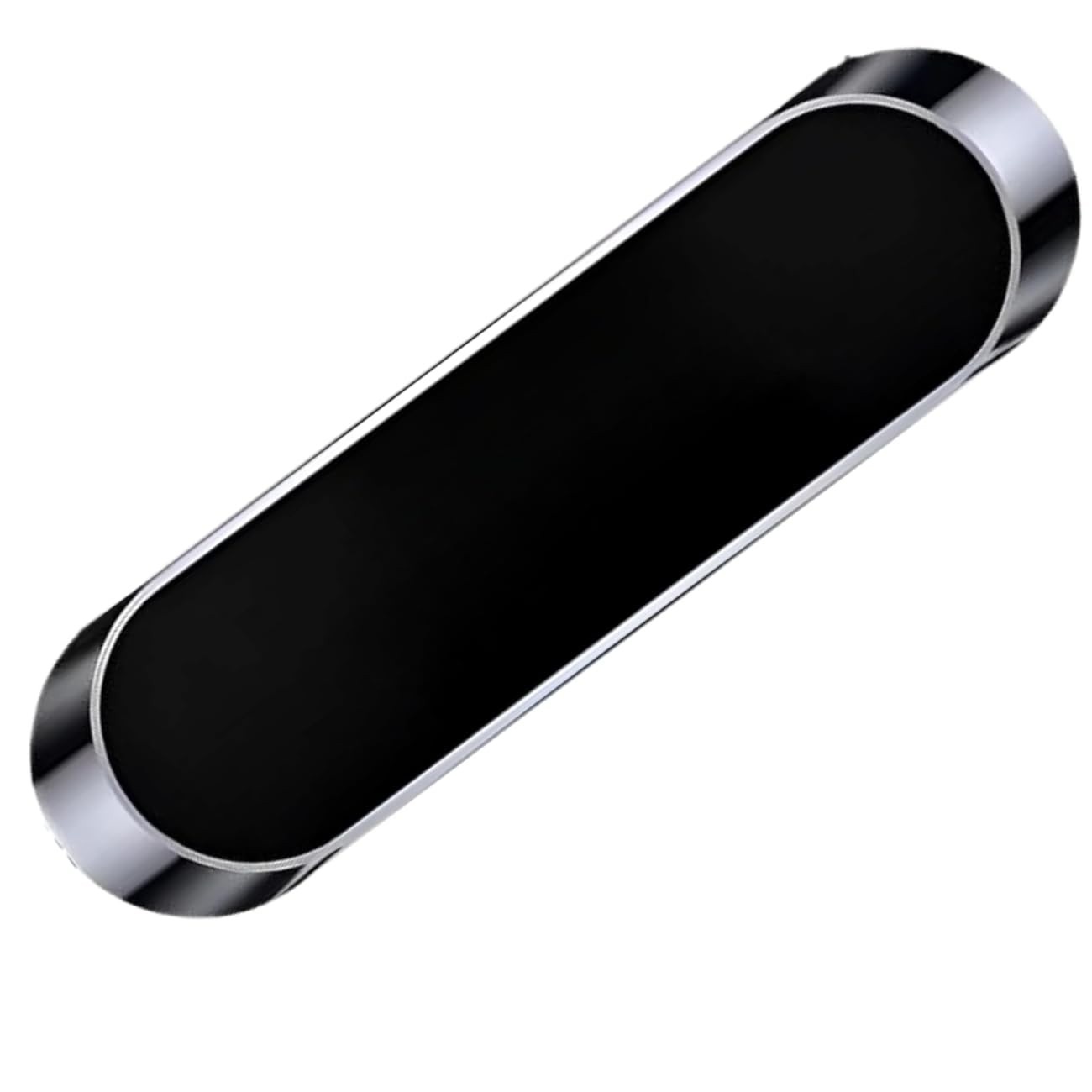 Suporte Magnético Universal para Celular no Carro: Fixação Imã Neodímio Forte e Saída de Ar - iPhone, Samsung, Motorola e Mais (Prata/Preto)