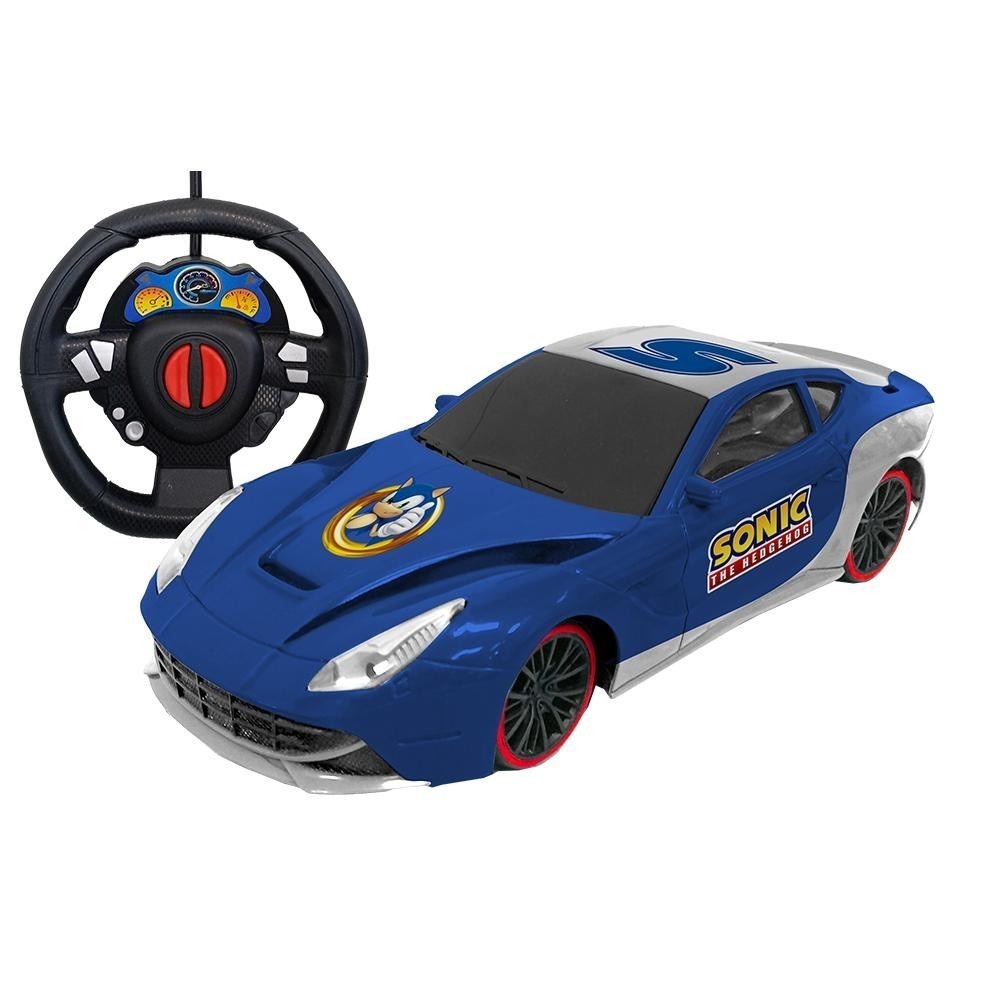 Carro Controle Remoto Sonic: 3 Funções e Diversão!
