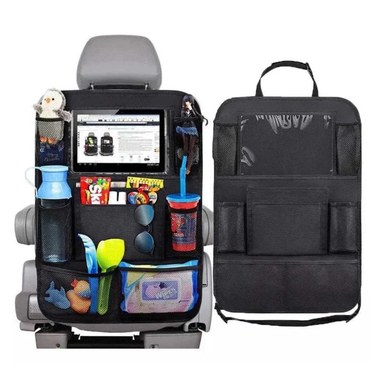 Organizador Porta Treco Universal para Banco Traseiro de Carro - Mantenha Tudo em Ordem!