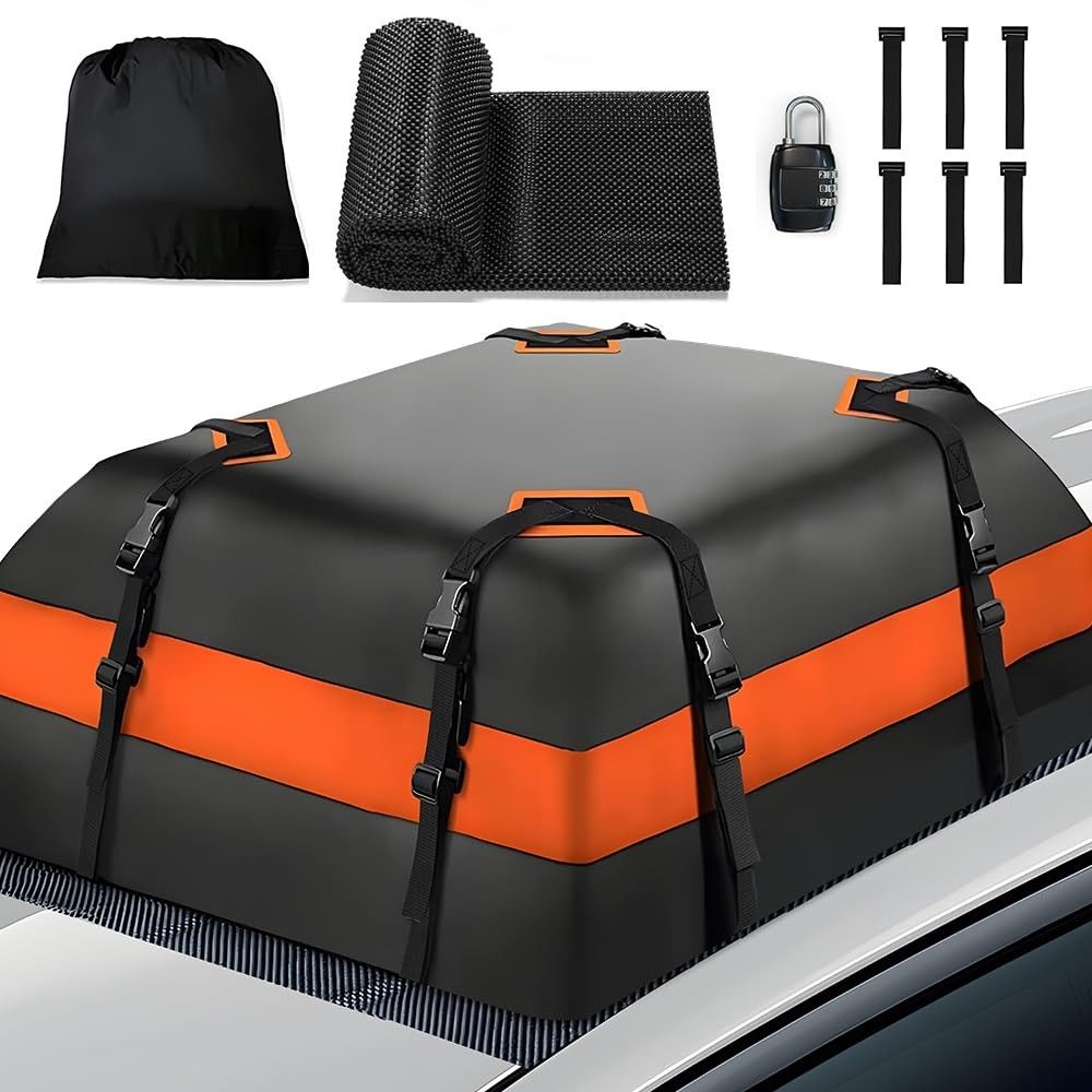 Bagageiro de Teto Dobrável 425L: Aumente o Espaço do Seu Carro com Segurança e Estilo!