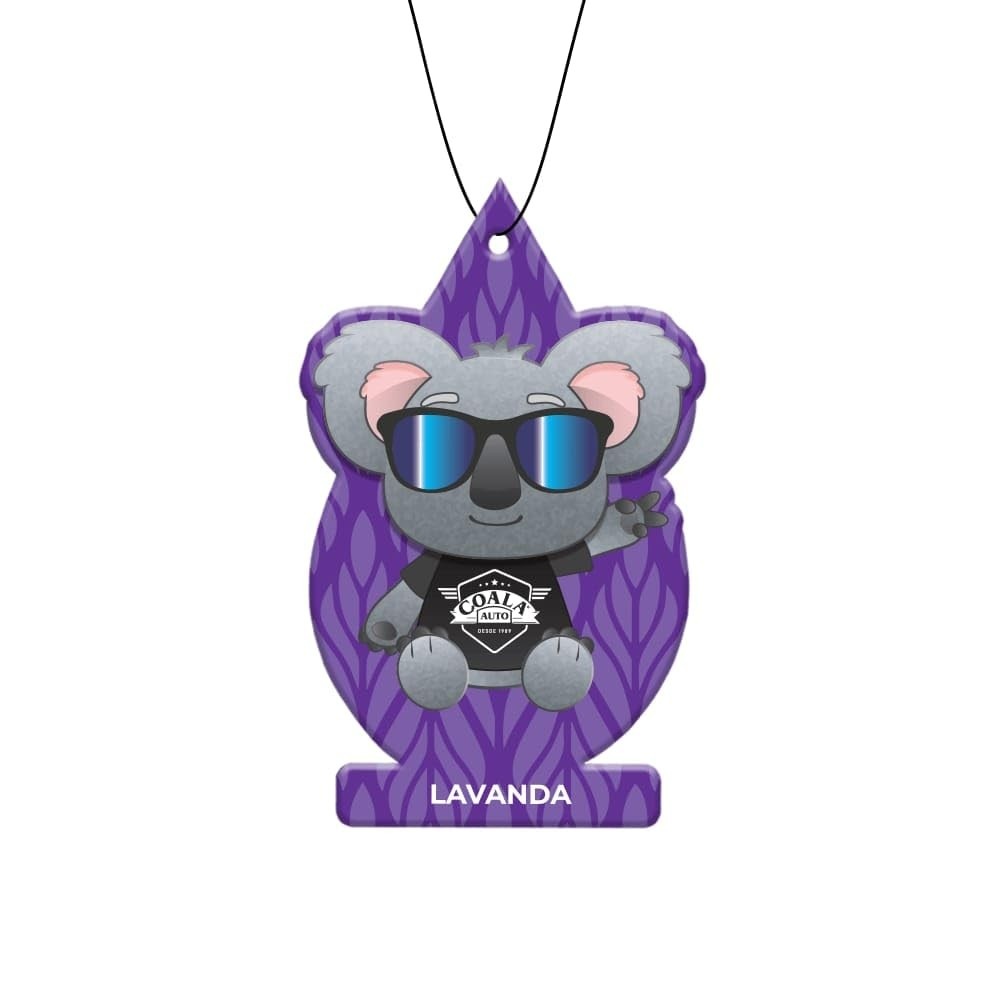 Coala Odorizante Folhinha Lavanda: Cheirinho Roxo e Agradável para Seu Carro