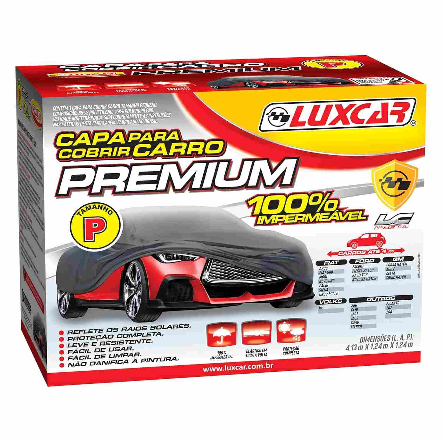 Capa para Carro Premium Luxcar P - Proteção Total Impermeável e UV