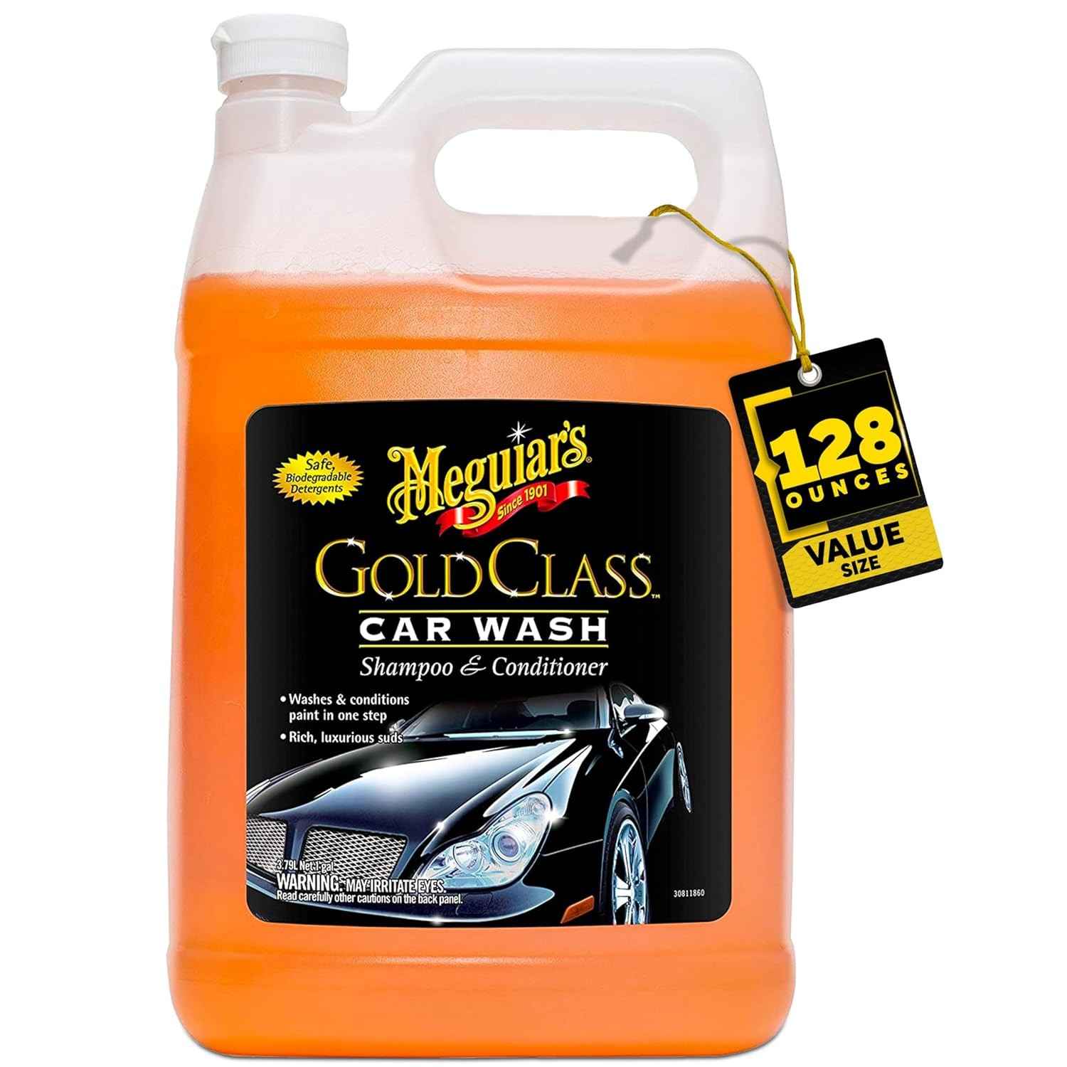 Meguiar's Gold Class: Shampoo e Condicionador 1 Galão para Lavagem de Carro Impecável