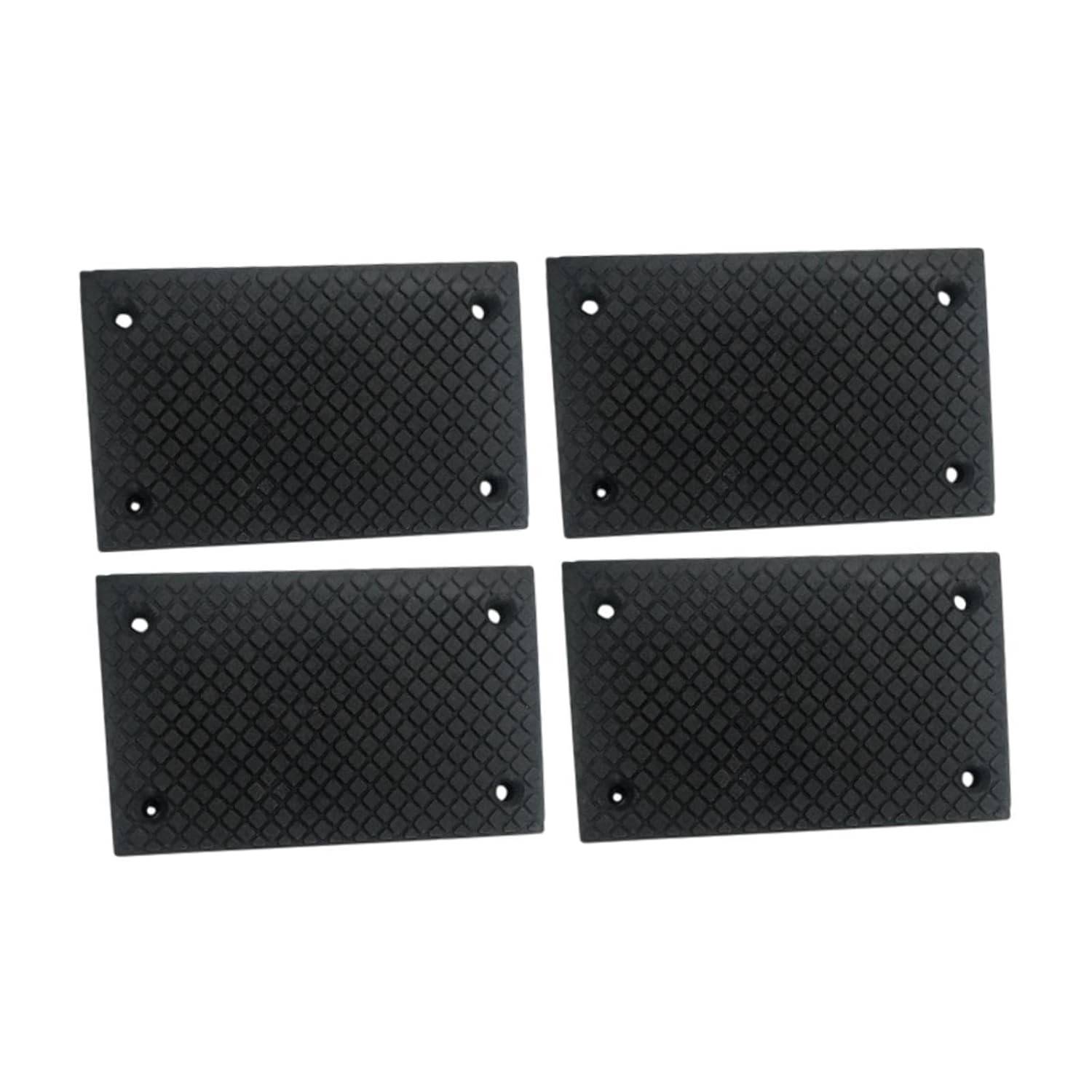 4x Almofadas de Elevação para Macaco de Carro - Proteção de Borracha Resistente com Design Universal