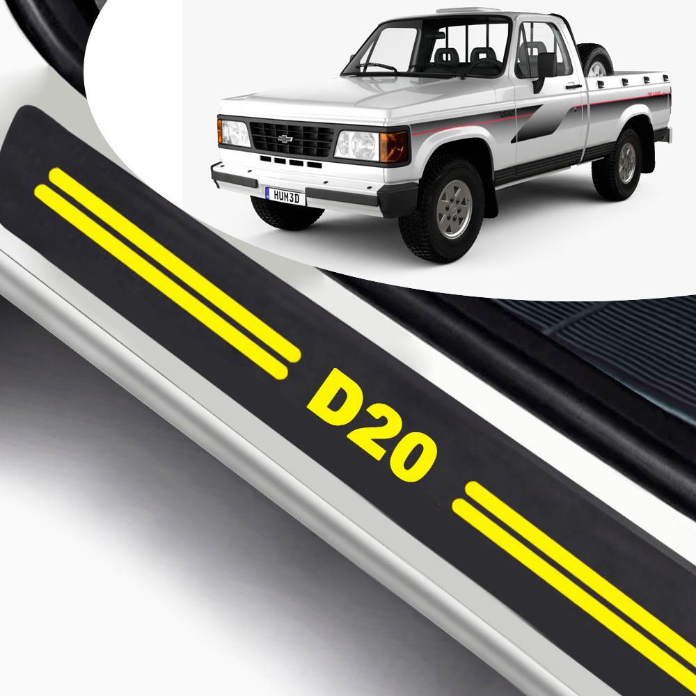 Soleira de Porta GM D20 Personalizada para Carro