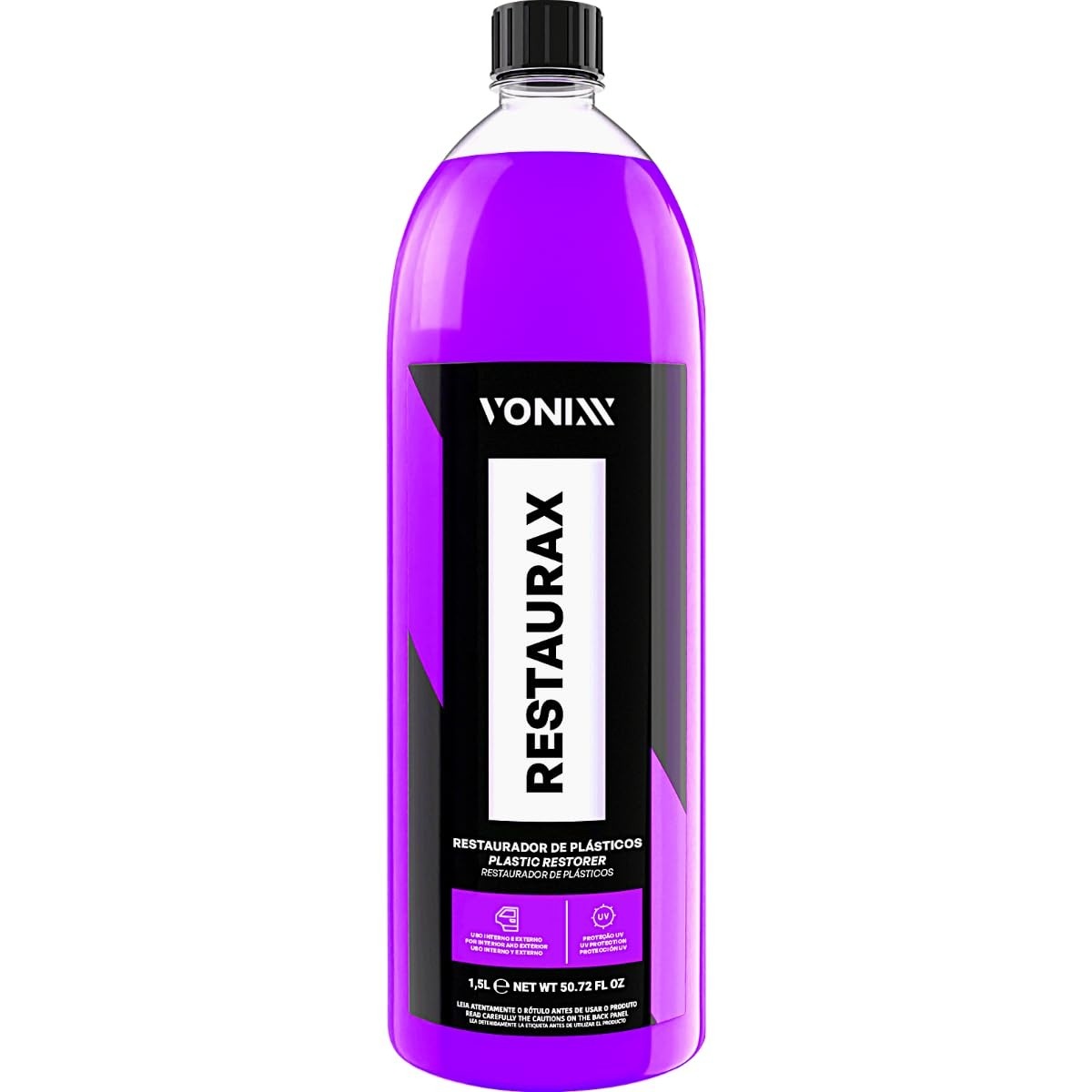 Restaurador De Plásticos Externos Vonixx Restaurax 1,5L: Renove Seu Carro!