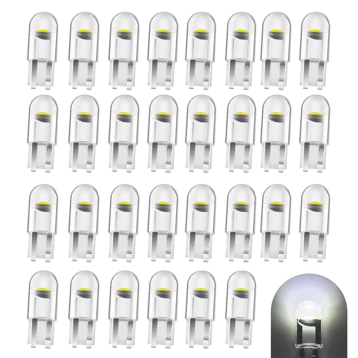 Kit 30 Lâmpadas LED T10 194 W5W 6000K COB 12V - Iluminação Potente e Versátil para seu Carro