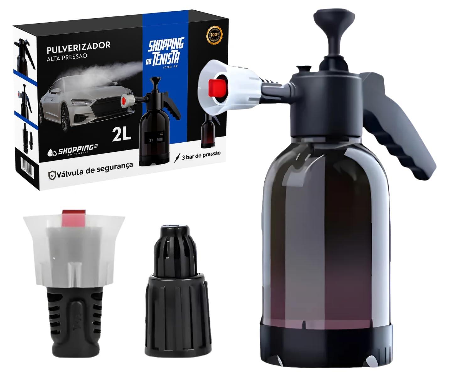 Pulverizador de Espuma Manual Automotivo 2L: Snow Foam Profissional para Lavagem de Carros e Motos